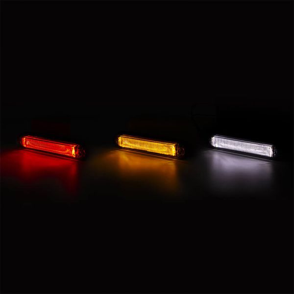 Barra LED Galibo Slim Graphite tulipa ahumada transparente Ambar Blanco Rojo A R1 SM1 R10