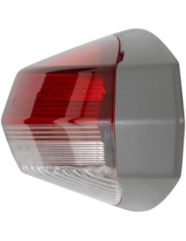 Feu témoin Galibo gris foncé avec lumière blanche et rouge et ampoule C5W - pour caravanes VDL 30023288 2XS 008 479-061