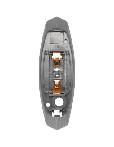 Feu témoin Galibo gris foncé avec lumière blanche et rouge et ampoule C5W - pour caravanes VDL 30023288 2XS 008 479-061