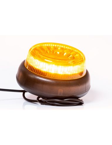Rotativo LED Ambar potente Doble Flash sujección con tornillo central FT-101 SC DF LED TA1 12V 24V