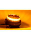 Poderosa luz LED âmbar giratória com flash duplo e fixação central por parafuso FT-101 SC DF LED TA1 12V 24V