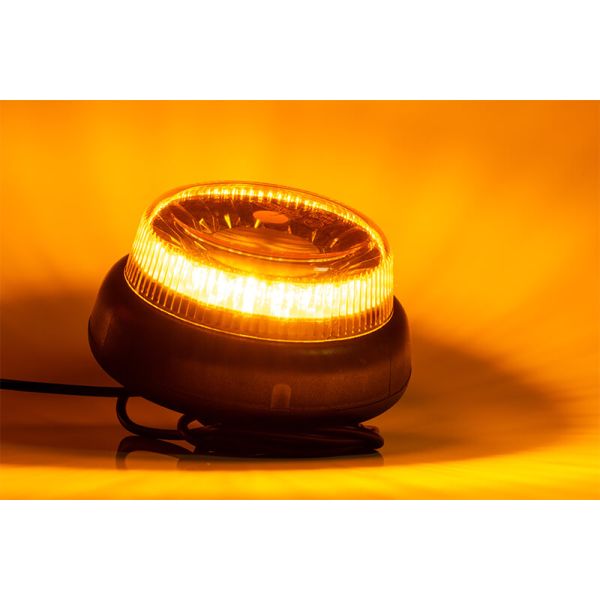 Rotativo LED Ambar potente Doble Flash sujección con tornillo central FT-101 SC DF LED TA1 12V 24V