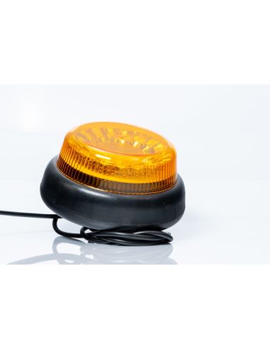 Rotativo LED Ambar potente Doble Flash sujección con tornillo central FT-101 SC DF LED TA1 12V 24V