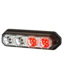 Barra LED trasera 3 Funciones Homologada y Estanca Tulipa Transparente 4 Leds R1 S1 2A