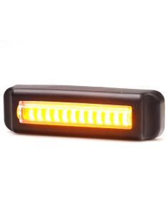 Barra LED mini Estroboscópica Ambar Doble Flash XA1 EMC R10 IP68 12V 24V 2