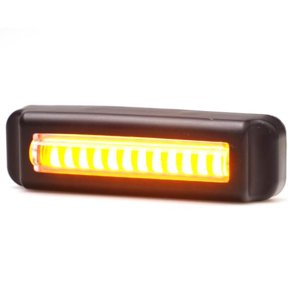 Barra LED mini Estroboscópica Ambar Doble Flash XA1 EMC R10 IP68 12V 24V