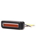 Barra LED mini Estroboscópica Ambar Doble Flash XA1 EMC R10 IP68 12V 24V