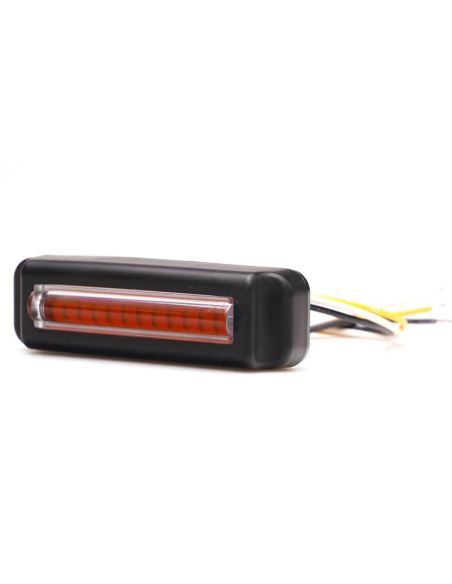 Barra LED mini Estroboscópica Ambar Doble Flash XA1 EMC R10 IP68 12V 24V