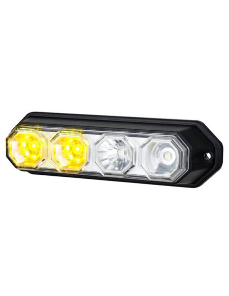 Faro Delantero LED tipo barra 2 Funciones Homologada y Estanca Tulipa Transparente 4 Leds Posición e Intermitente A  1  R10