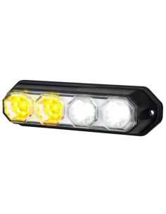 Faro Delantero LED tipo barra 2 Funciones Homologada y Estanca Tulipa Transparente 4 Leds Posición e Intermitente A  1  R10