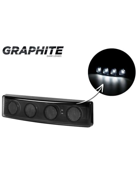 Piloto LED de galibo delantero Graphite para visera Scania con Cable y con o sin conector Graphite Dark A R10