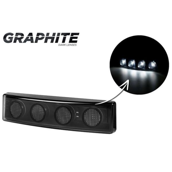 Piloto LED de galibo delantero Graphite para visera Scania con Cable y con o sin conector Graphite Dark A R10