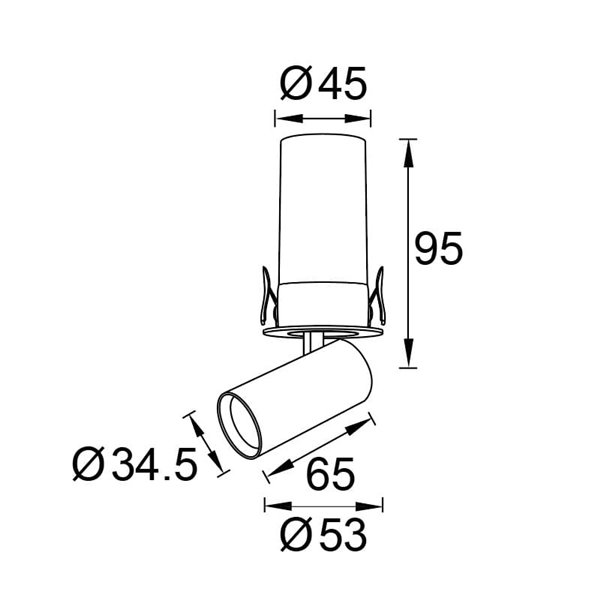 Spot encastré LED GARDA MINI 7 W, blanc 2700 K/3000 K/4000 K