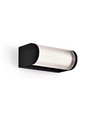 Aplique LED de pared exterior negro GANT, IP65 12W 3000K