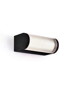 Aplique LED de pared exterior negro GANT, IP65 12W 3000K