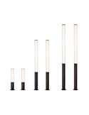 Bolardo LED de 205cm para exterior GANT, IP65 43W 3000K negro/corten