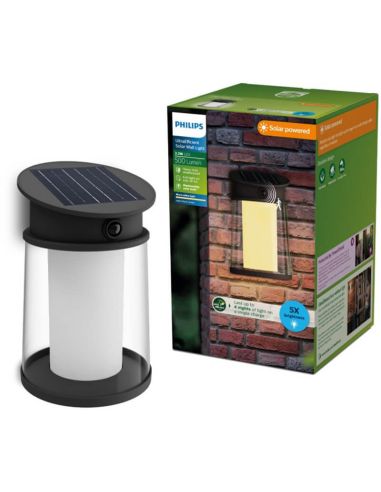 Luminária de parede solar circular...