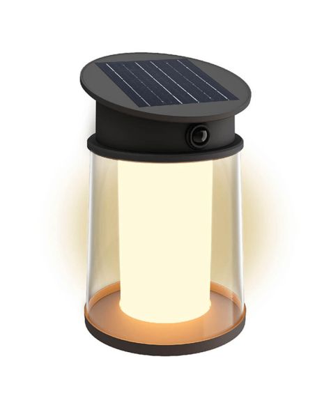 Aplique solar circular exterior JUDA, ultraeficiente con sensor de movimiento 2700K/4000K