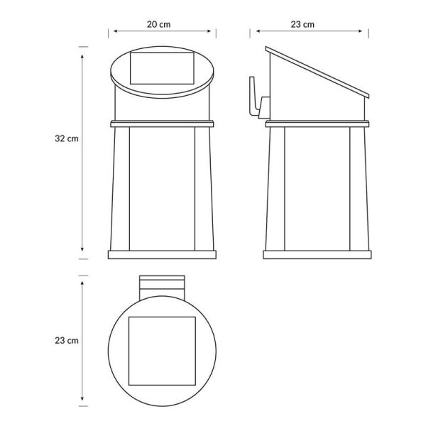 Medidas Aplique solar circular exterior JUDA, ultraeficiente con sensor de movimiento 2700K/4000K