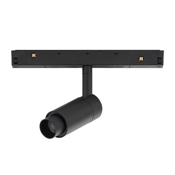 Foco LED de carril con zoom 10-38º MAGNETO 48V regulable TRIAC, 7W 3000K