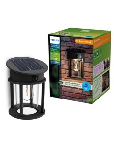 Luminária de parede solar circular para ambientes externos GERI RD, com sensor de movimento, ultraeficiente, 2700K/4000K