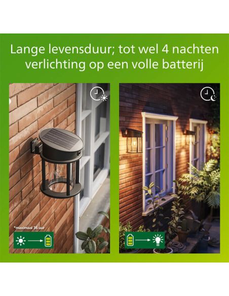 Aplique solar circular exterior GERI RD, sensor de movimiento, ultraeficiente, 2700K/4000K