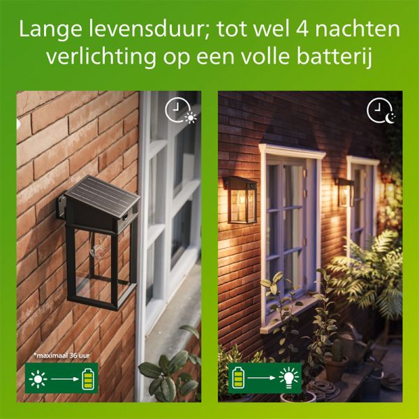 Luminária de parede solar quadrada...