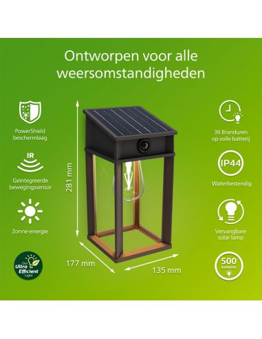 Solar-Außenleuchte GERI SQ,...