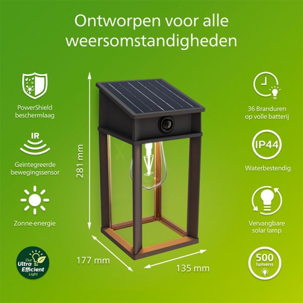 Solar-Außenleuchte GERI SQ,...