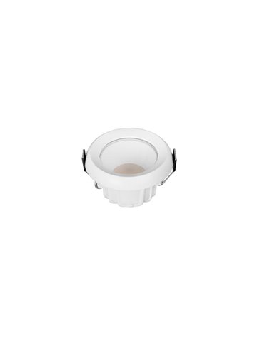 Downlight empotrable LED 8W TAMPA, blanco, 800Lm, CTT (2700K,3200K,4000K), corte 70mm, 70º, IP65