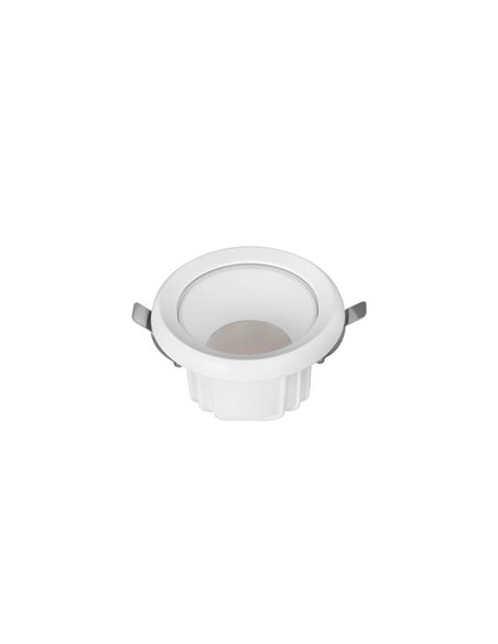Downlight empotrable LED 10W TAMPA, blanco, 950Lm, CTT (2700K,3200K,4000K), corte 95mm, 75º, IP65