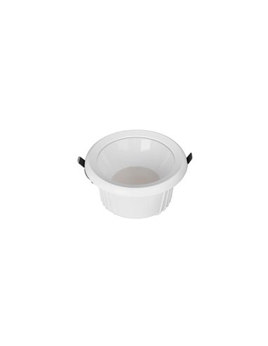 Downlight empotrable LED 20W TAMPA, blanco, 1850Lm, CTT (2700K,3200K,4000K), corte 145mm, 75º, IP65