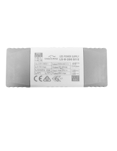 Driver TAMPA 8W, No Regulable On/Off o Dimmable Triac/Dali, 200mA