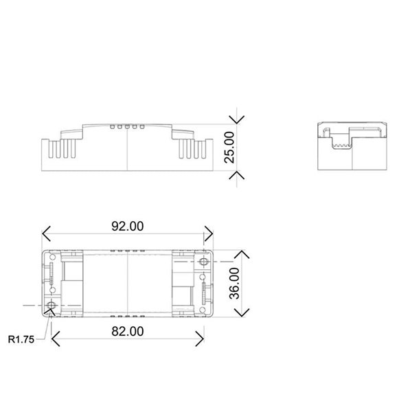 Driver TAMPA 8W, No Regulable On/Off o Dimmable Triac/Dali, 200mA
