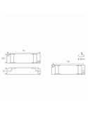 Driver TAMPA 8W, No Regulable On/Off o Dimmable Triac/Dali, 200mA