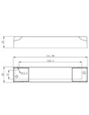 Driver TAMPA 8W, No Regulable On/Off o Dimmable Triac/Dali, 200mA
