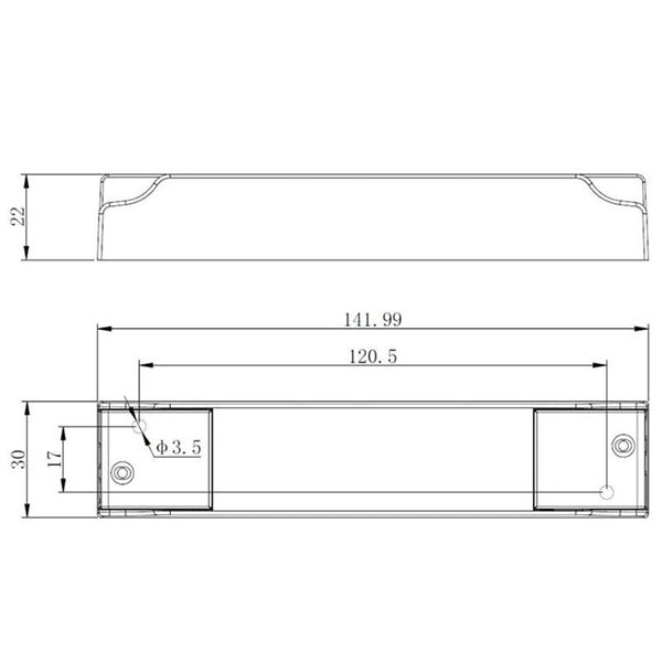 Driver TAMPA 8W, non réglable marche/arrêt ou gradable Triac/Dali, 200mA