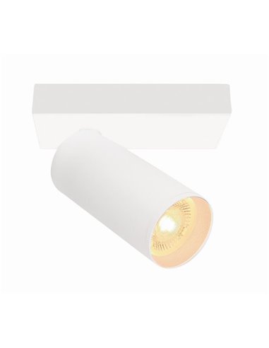 Aplique foco lector orientable NAZARE blanco, mini GU10 (no incl.)