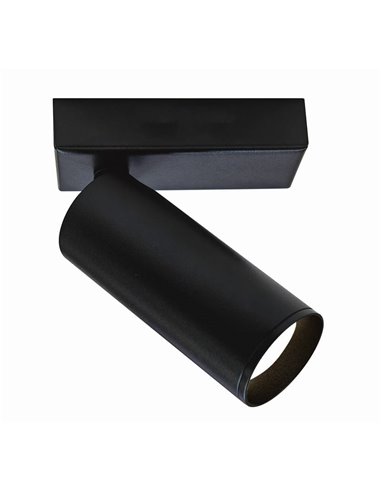 Aplique foco lector orientable NAZARE negro, mini GU10 (no incl.)