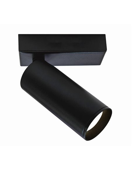 Aplique foco lector orientable NAZARE negro, mini GU10 (no incl.)