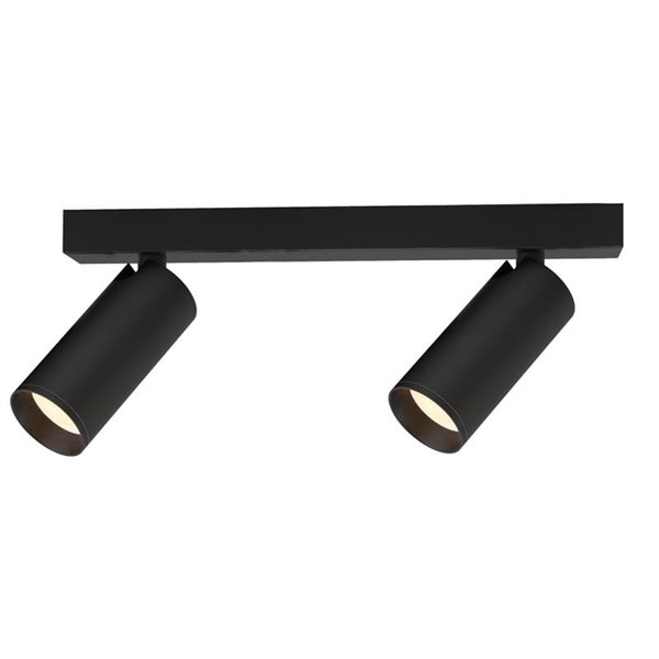 Fita preta NAZARE de 2 pontos, mini GU10 (não incluída), 235 mm