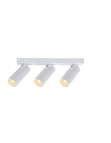 Regleta de 3 focos blanco NAZARE, mini GU10 (no incl.), 290mm