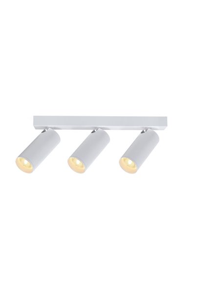 Ruban blanc NAZARE 3 spots, mini GU10 (non inclus), 290 mm