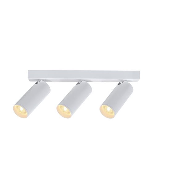 Regleta de 3 focos blanco NAZARE, mini GU10 (no incl.), 290mm