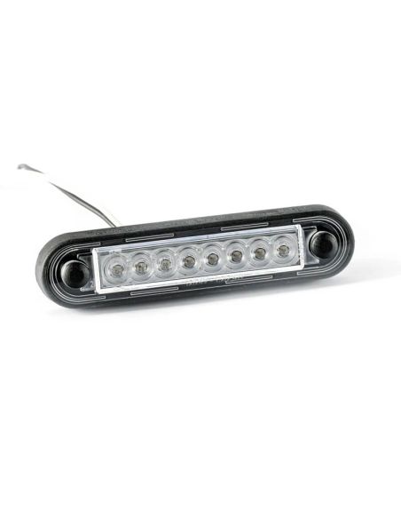Barra de freno LED tercera luz de freno S3 R10 12V 24V Tulipa Blanca 12Cm de longitud