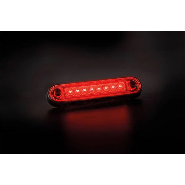 Barra de freno LED tercera luz de freno S3 R10 12V 24V Tulipa Blanca 12Cm de longitud