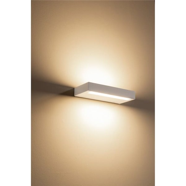 Aplique LED de pared rectangular con luz hacia arriba CONIL, blanco, 30W 2480Lm, CCT Dimmable, 39cm