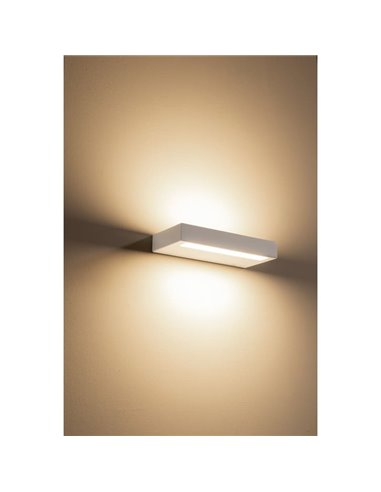 Aplique LED de pared rectangular con luz hacia arriba CONIL, negro, 30W 2480Lm, CCT Dimmable, 39cm