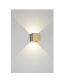 Aplique LED de pared decorativo 12W DAVOS oro, luz arriba y abajo, 2700K/3000K dimmable