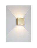 Aplique LED de pared sofisticado 20W DAVOS oro, luz arriba y abajo, 2700K/3000K dimmable